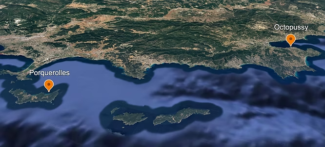 Carte d'accès : Porquerolles et Octopussy